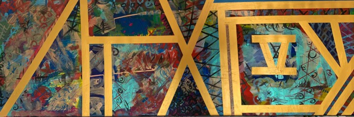 Painting,  15.8x55.1 in 