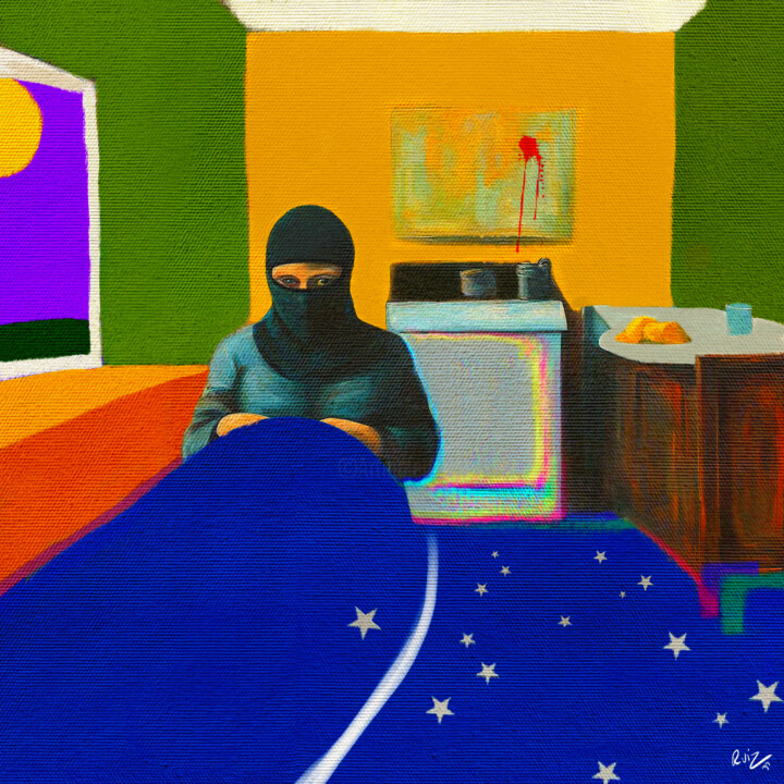 Deitado em Berço Esplêndido 数字艺术, 35.4x35.4 in