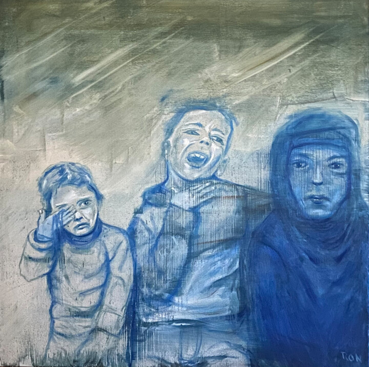 Descended, Lost, Chosen! 绘画, 39.4x39.4 in