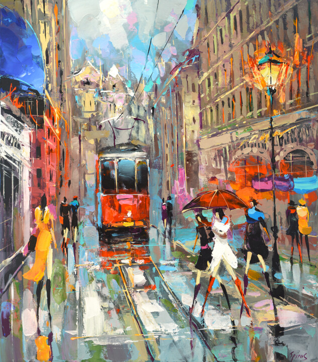 it's been raining since morning 绘画, 30.3x26.8 in