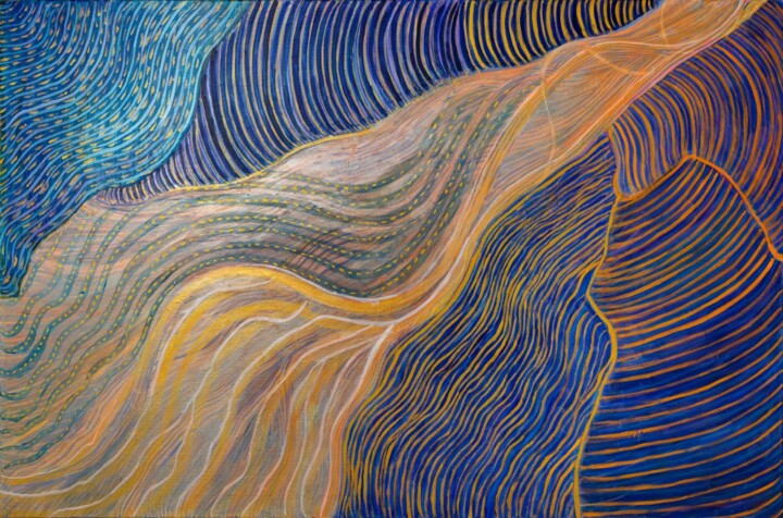 Painting titled "The elevation of pu…" by Martina Dupont, Original Artwork, Acrylic Mounted on Wood Stretcher frame