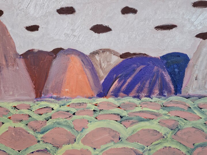 Paysage marrain 绘画, 18.1x25.6 in