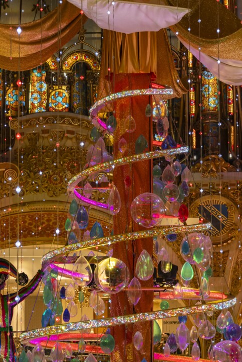 Sapin de lumières à Paris 摄影