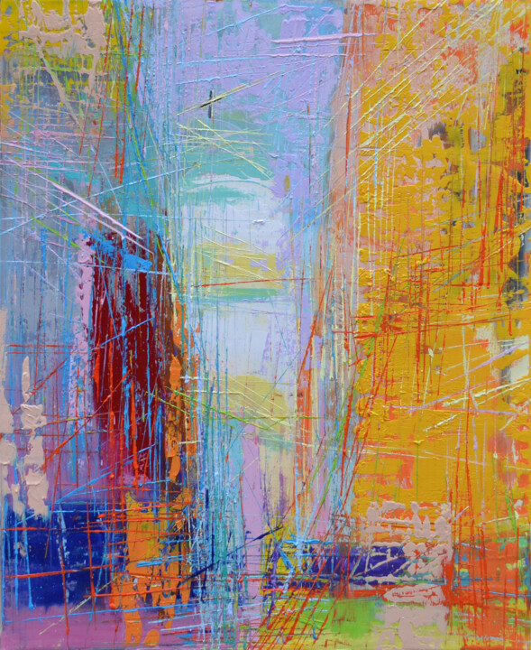 Saint Sava Street, the energy of Belgrade 绘画, 39.4x31.5 in