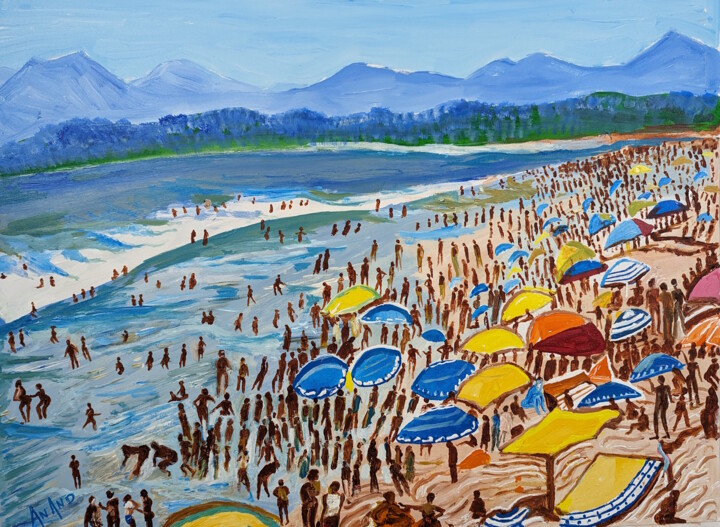 A SUMMER DAY 绘画, 30x40 in