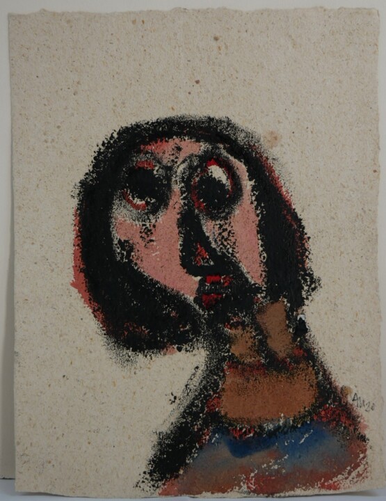 Une femme 绘画, 13x10.2 in