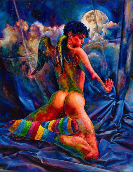 Eros 绘画, 35.4x27.6 in
