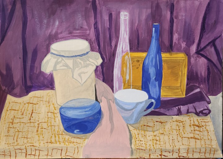 Drawing titled "Проходя мимо" by Shivai, Original Artwork, Gouache