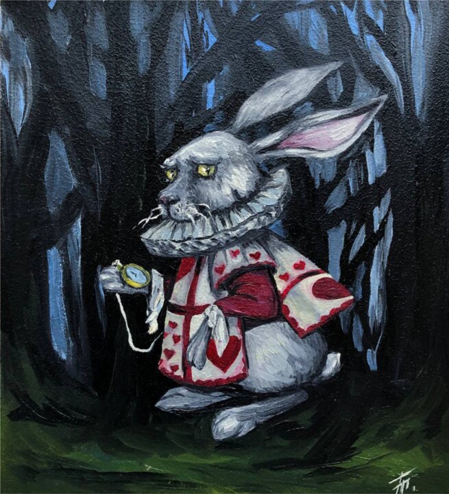 Alice? Painting, 7.9x7.1 in