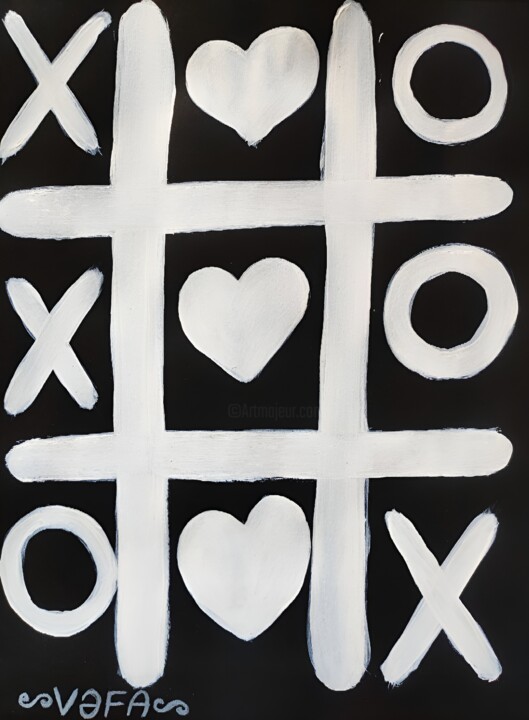 Game over. Love won! 4.0 绘画, 11.2x8.3 in