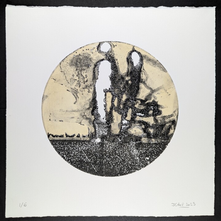 Gravures & estampes intitulée "Eau-forte 22 recto.…" par Jean Kittel, Œuvre d'art originale, Eau-forte