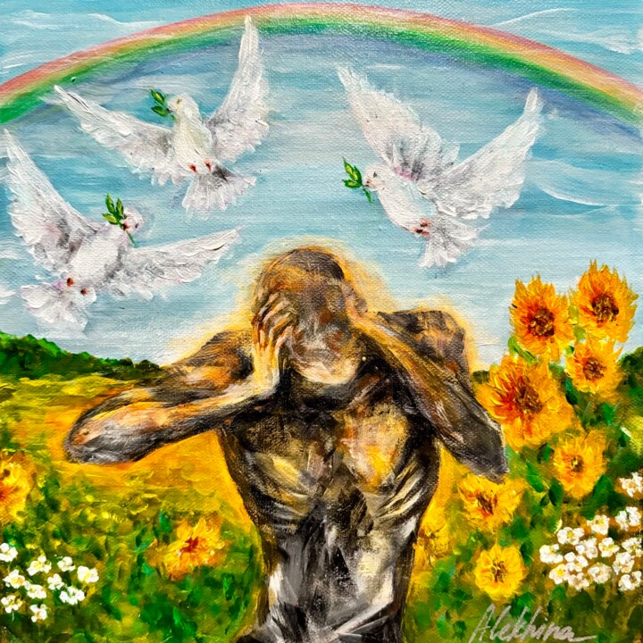 dangerous peace 绘画, 11.8x11.8 in