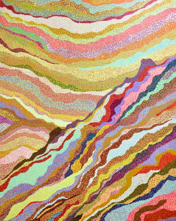 山河1 绘画, 39.4x31.5 in