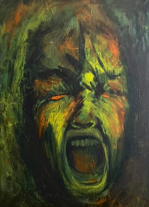 Loud Echoes 绘画, 22.8x16.9 in