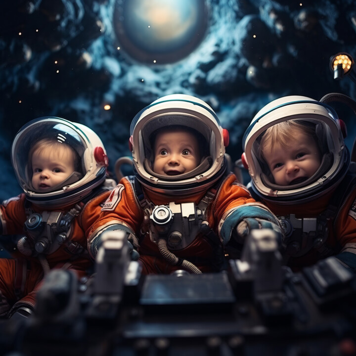 Astronaut Kids 2 数字艺术