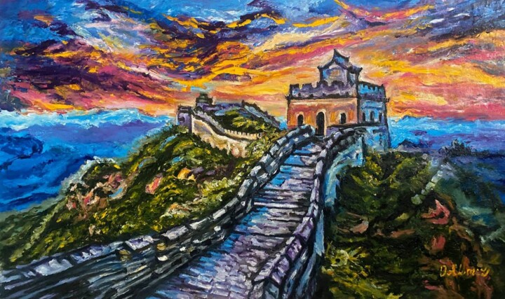 Великая китайская стена 绘画, 18.5x29.5 in