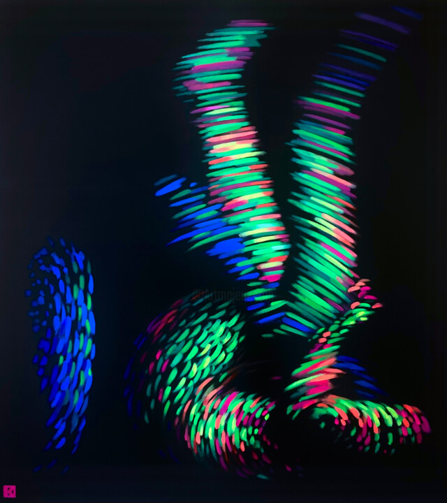 Virtual relationship VI 绘画, 37.4x33.5 in
