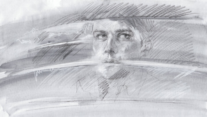 Desenho intitulada ""The Lifestyle of a…" por Alex Wolf, Obras de arte originais, Carvão