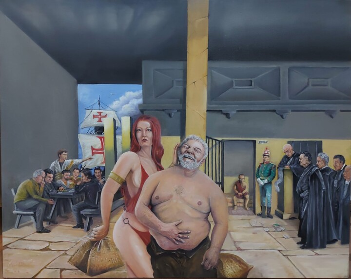 A soltura do rei 绘画, 31.5x47.2 in