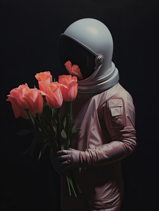 Loving Astronaut 数字艺术