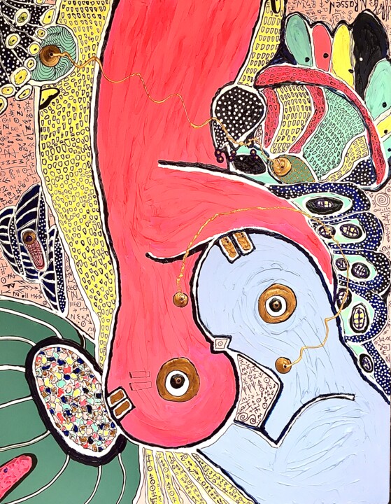 Love in incompatibility. 绘画, 27.6x35.4 in