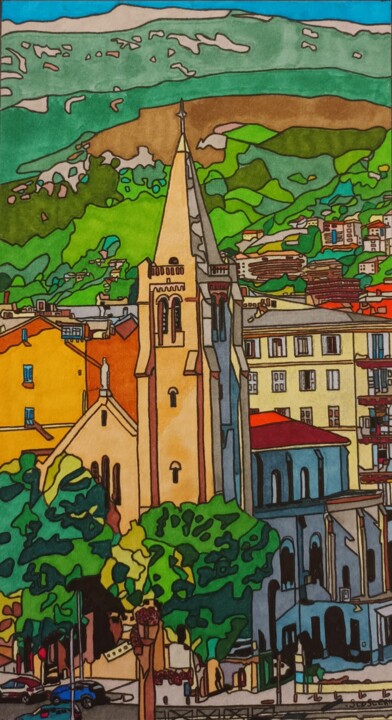 A l arrivée au port de Bastia 图画, 11.4x7.1 in