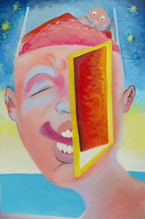 Asleep 绘画, 23.5x15.7 in