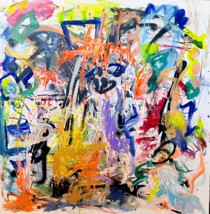 Splatch 绘画, 31.5x31.5 in