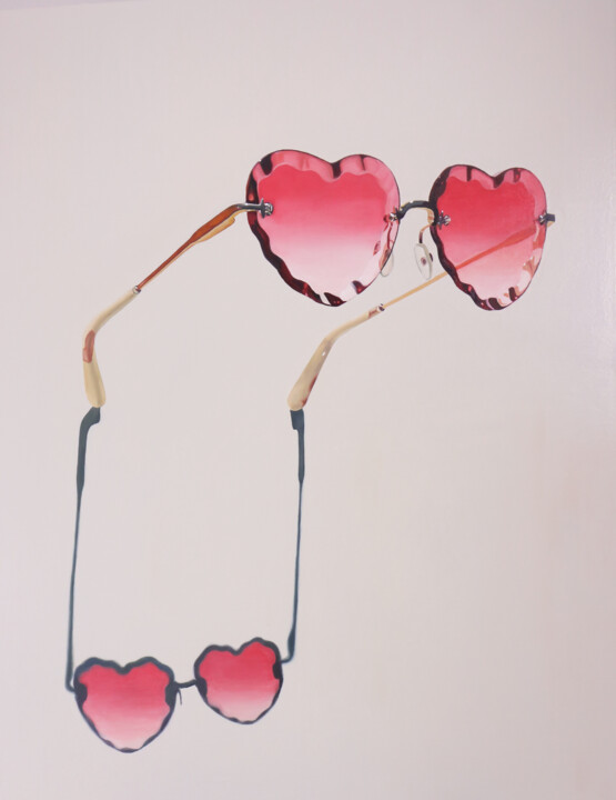 Heart Shaped Glasses #1 绘画, 39.4x31.5 in