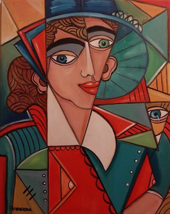 Mulher fantástica 绘画, 19.7x15.8 in