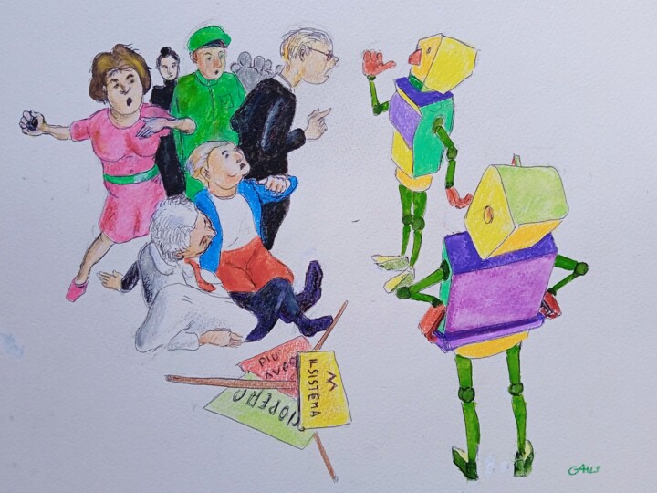 sciopero Disegno, 12,2x16,1 in