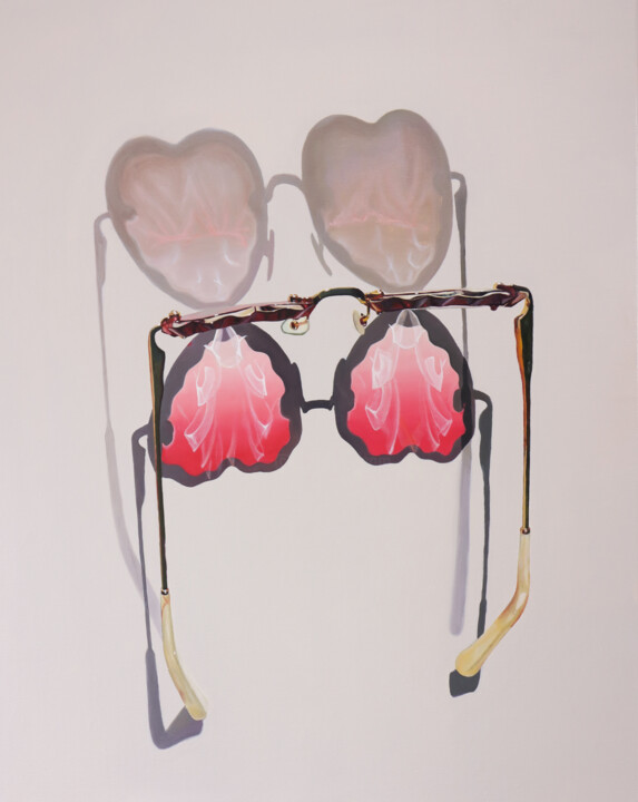 Heart Shaped Glasses #4 绘画, 39.4x31.5 in