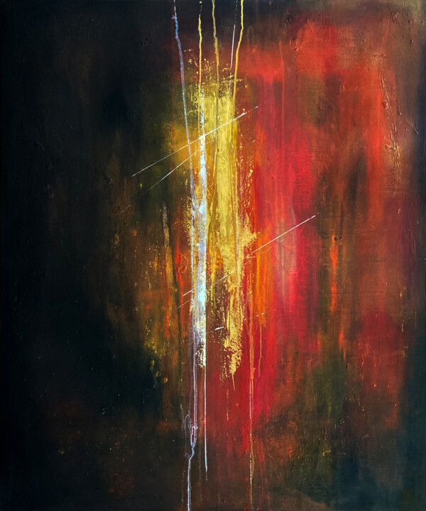 绘画 标题为“Dissonance 2” 由James Rooney, 原创艺术品, 油 安装在木质担架架上