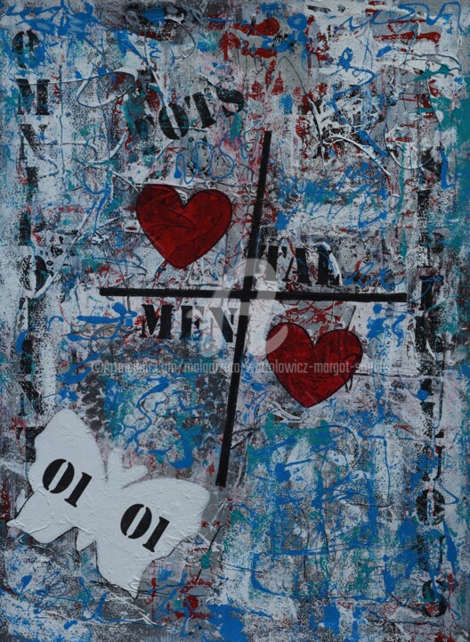 Madly / Infatuation 绘画, 20.9x16.1 in