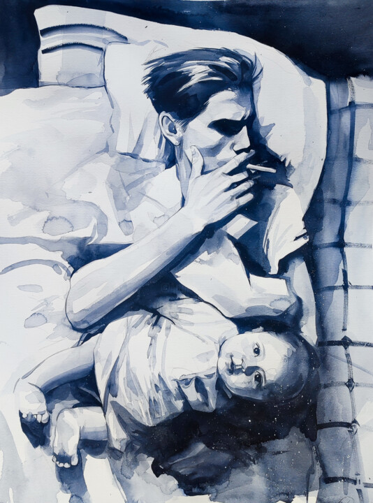 Dad 绘画, 25.6x19.7 in