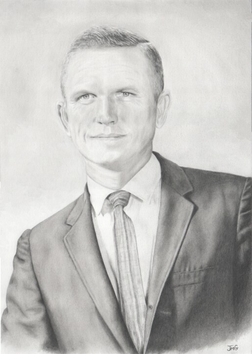Franck Borman 1968 图画, 16.5x11.7 in