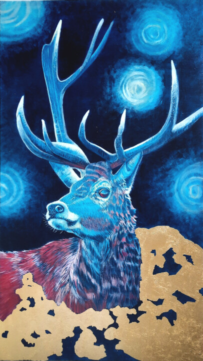 Deep Blu 绘画, 27.6x15.8 in