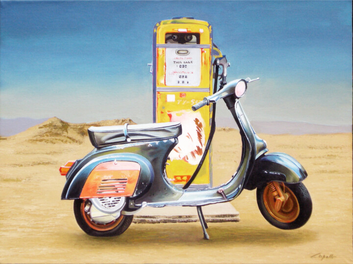 Vespa bicolor 绘画, 11.8x15.8 in