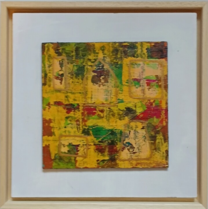 Peinture intitulée "Orient II" par Mieke Van Os, Œuvre d'art originale, Acrylique Monté sur Panneau de bois