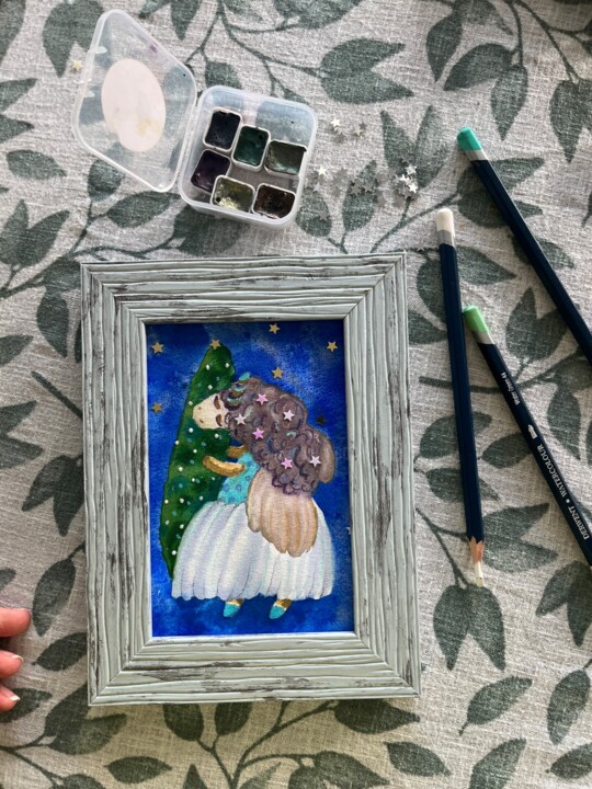 作品已装裱