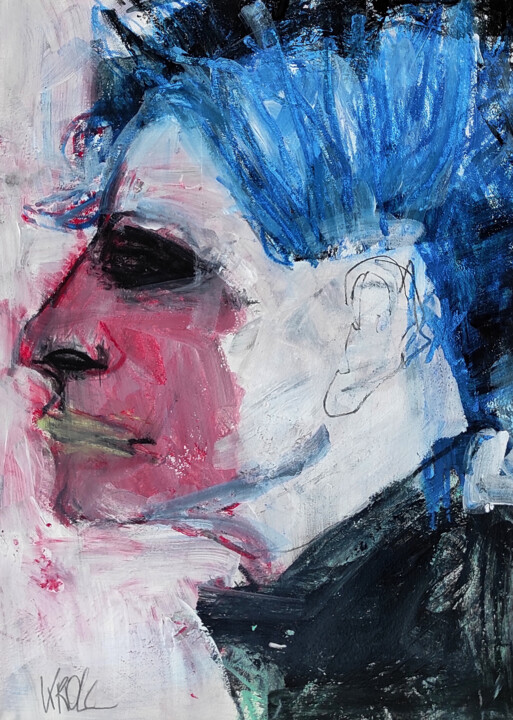 Rotes Gesicht 图画, 13x9.5 in