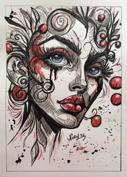 Mme groot 绘画, 14.2x10.2 in