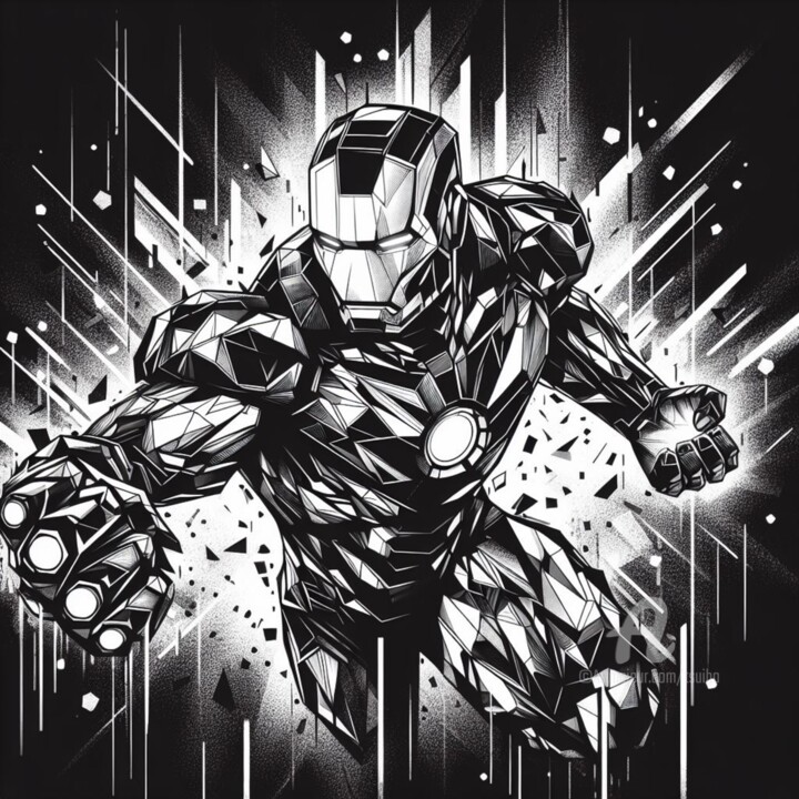 Graphical iron man 数字艺术