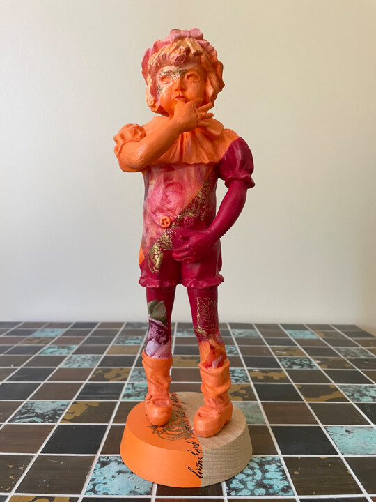 雕塑,  13.8x4.3 in 