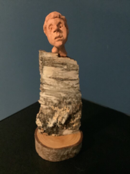 雕塑,  9.1x3.5 in 