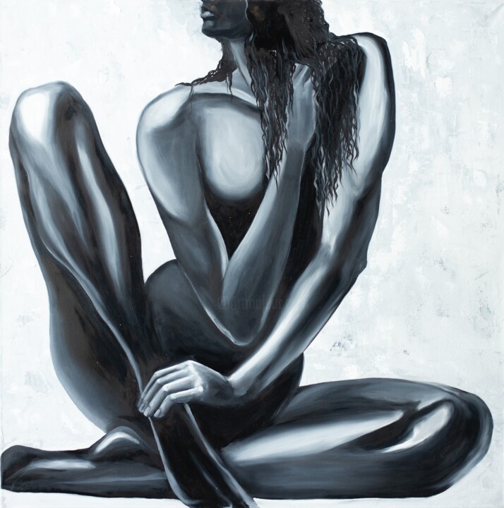 Naked (wo)man 绘画, 35.4x35.4 in