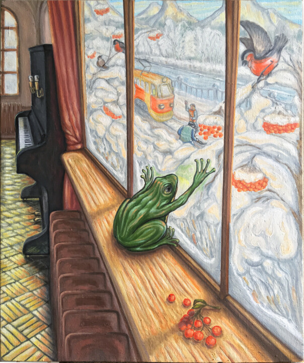 Get back... 绘画, 23.6x19.7 in