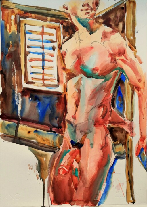 绘画,  16.6x12.6 in 