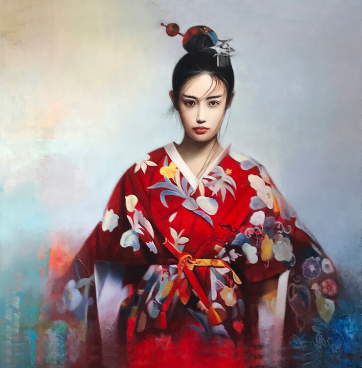 绘画,  55.1x55.1 in 