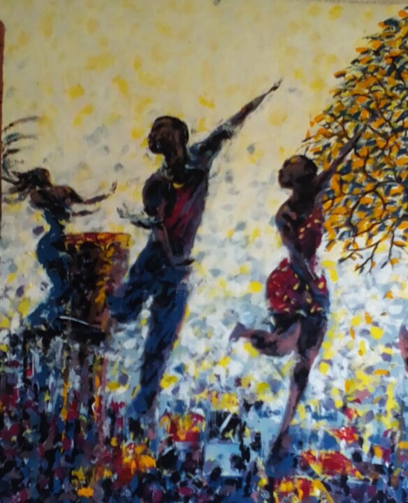 The dance game 绘画, 39.4x31.5 in